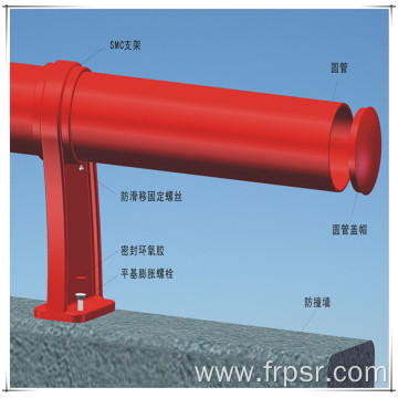 High quality FRP fiberglass GFRP crash barrier